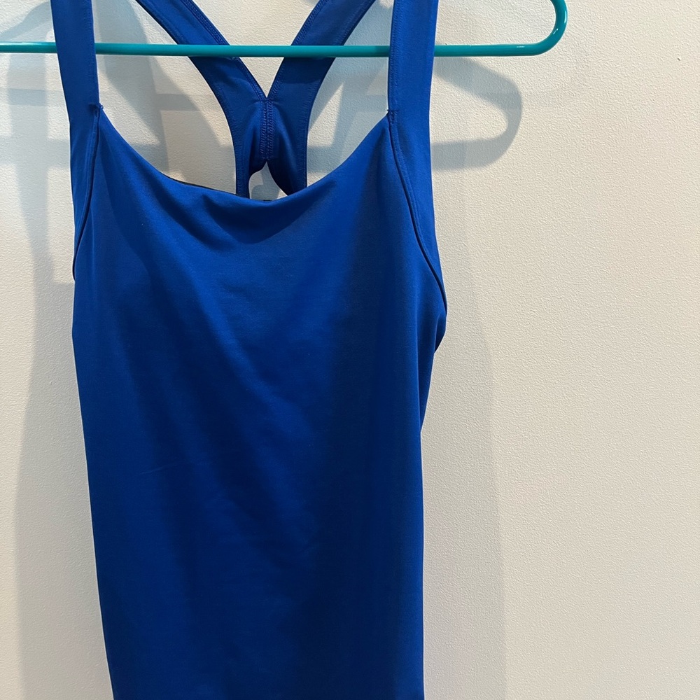 GAP Sleeveless Blue Workout Top